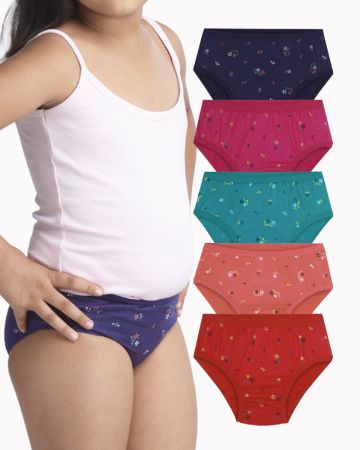 ALBA Pretty - Cotton Panties for Girls Pack of 4